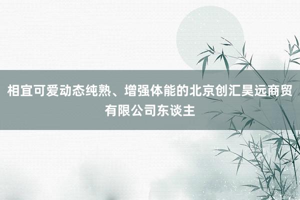 相宜可爱动态纯熟、增强体能的北京创汇昊远商贸有限公司东谈主